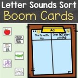 Letter Sounds Sort Boom Cards (Beginning Sounds, Phonics) 
