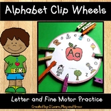 Letter Sounds and Letter Recognition Clip Alphabet Wheels