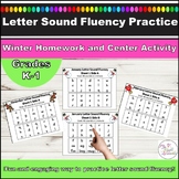 Letter Sounds l Winter Fluency Homework and Center Practice