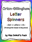 Orton-Gillingham Letter Spinners: Set 1