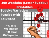 Letter Sudoku  (" Wordoku " or " Word Sudoku ") - 400 Prin