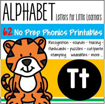 Preview of Alphabet T Letter of the Week Phonics Recognition Sounds Tracing Craftivities