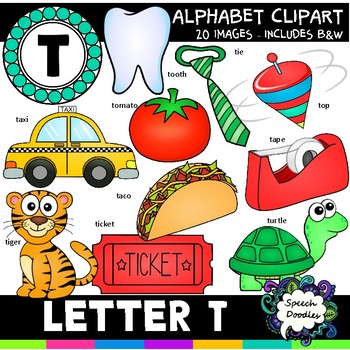 Preview of Letter T Clipart - 20 images! Personal or Commercial use