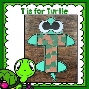 Preview of Letter T Craft, Alphabet Craft, Tt is for Turtle, Turtle Craft