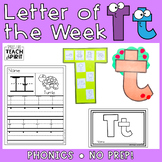 Letter T | Letter of the Week | Activities | Phonics | Alphabet