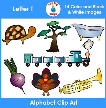 Letter T Phonics Clip Art Set by Roly Poly Designs | TPT