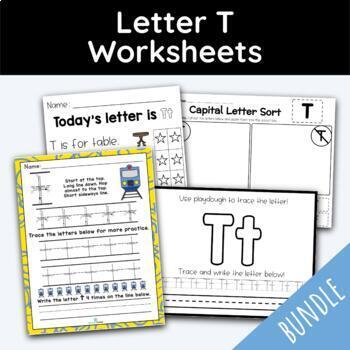 letter t worksheets teaching resources teachers pay teachers