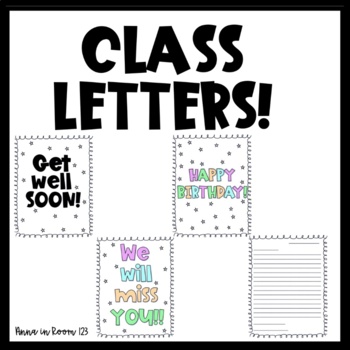 Preview of Free Class Letter Templates!