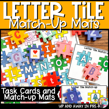 Preview of Letter Tile Activity Pack - Back to School - Letter Matching Activity