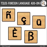 Letter Tiles Clipart - Spanish, French, Italian, Portugues