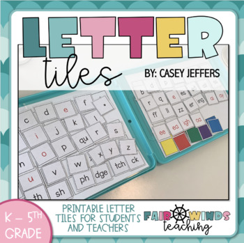 Preview of Letter Tiles Word Building Mat (Printable)