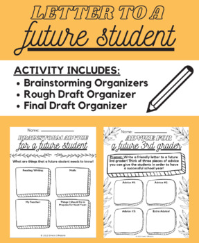 Preview of Letter To A Future Student - End of the Year WRITING Activity