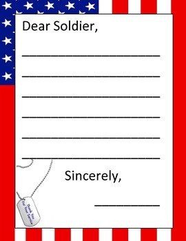 9 Letter To Soldiers Template Perfect Template Ideas