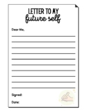 Letter To My Future Self Goal Setting Activity
