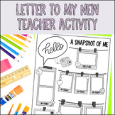 Letter To My New Teacher | End of Year / Beginning of Year