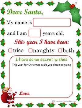 letter to santa template with envelope christmas activities christmas craft