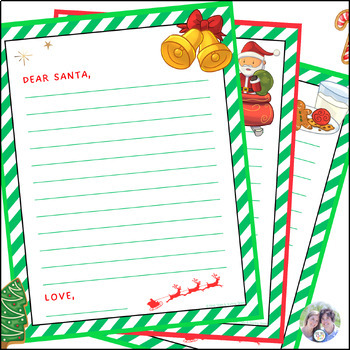 Letter To Santa Templates | Christmas Wish List | Santa Letter Template