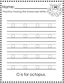 letter trace lowercase a z 26 pages by primary painters tpt