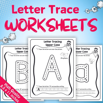 Preview of Letter Trace Worksheets