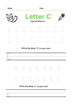 Letter Tracing A-Z by Sunflower Edu | TPT