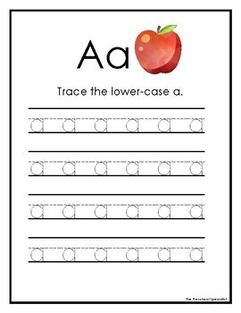 letter tracing a z alphabet tracing preschool pre k