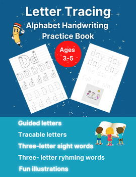 Preview of Letter Tracing Alphabet Handwriting Practice Book