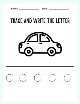 Preview of Letter Tracing C