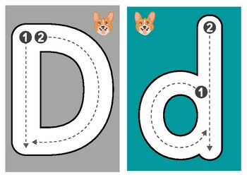Letter Tracing Cards Bb Dd Pp Qq by Soar With Dyslexia | TPT