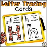 Large Letter Tracing Practice Cards - Alphabet Formation -