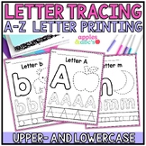 Letter Tracing Printables Writing PreK TK Kindergarten  Wo