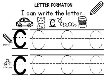 Letter Tracing/Sticker Tracing for Fine Motor Skills by Alyssa Ambrosio