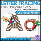 Letter Tracing Workbook Train Theme for Special Education,