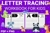 55 Pages Letter Tracing Workbook for Kids
