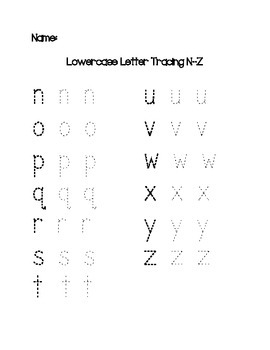 Letter Tracing Worksheets by Wright on Learning | TPT