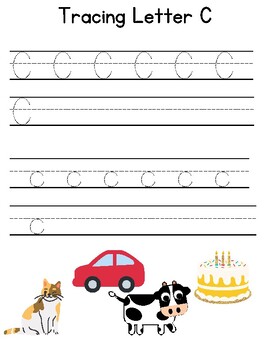 Letter Tracing Worksheets by Miss H Learning Corner | TPT