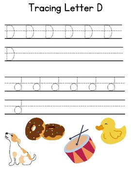 Letter Tracing Worksheets by Miss H Learning Corner | TPT