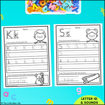 Letter Tracing Worksheets - Alphabet Writing Practice by The Little Mom Aid