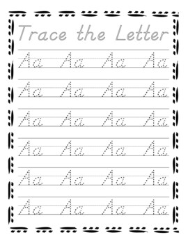 Letter Tracing Worksheets - Cursive Alphabet by NEW WORLD BOOK | TpT