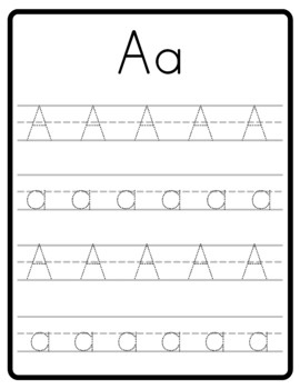 Letter Tracing and Pencil Control Worksheets - PACKAGE by Early Learning TT