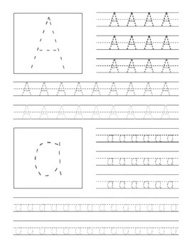 Letter Tracing and Writing Practice by Leo's Treats Shop | TPT