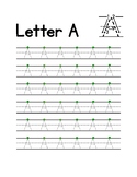 Letter Tracing with Starting Dot Practice Sheets (Handwrit