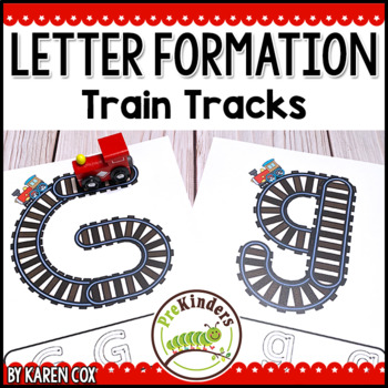 Letter Train Track Mats By Karen Cox Prekinders Tpt