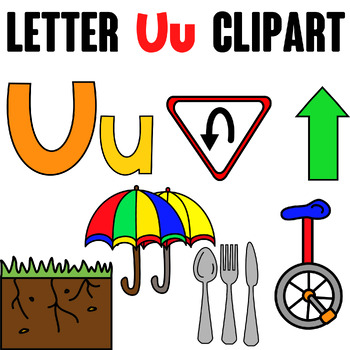 Preview of Letter U Clipart {Alphabet Clipart}