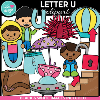 Preview of Letter U Clipart | Alphabet Clipart | Alphabet pictures | Phonics