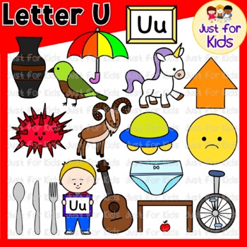 Letter U Clipart by Just For Kids．32pcs by Just For Kids | TPT