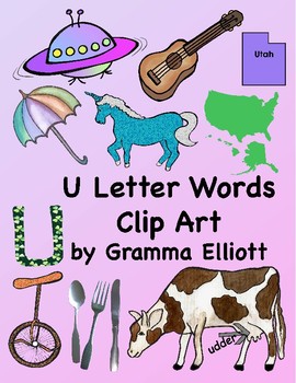 Preview of Letter U Words Clip Art - 28 300 Dpi PNG iMAGES