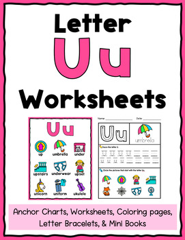 letter u worksheets by kindergarten swag teachers pay teachers