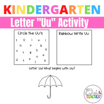 Preview of Letter Uu Activity