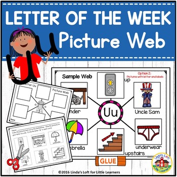 Preview of Letter Uu Letter of the Week Picture Web Activity