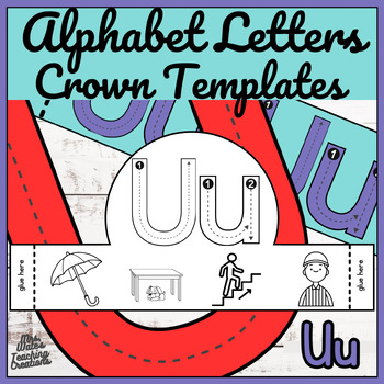 Preview of Letter Uu Crown Craft & Animal Hat Activities for Beginning Sounds